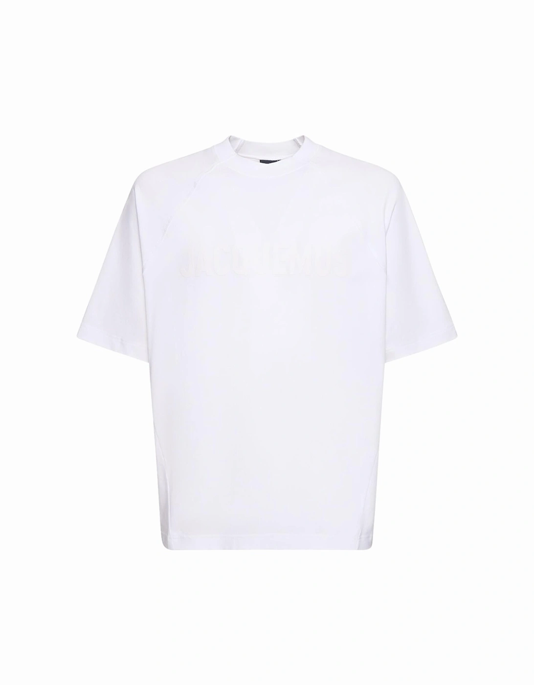 Le Typo Logo Printed Oversized T-Shirt in White, 6 of 5