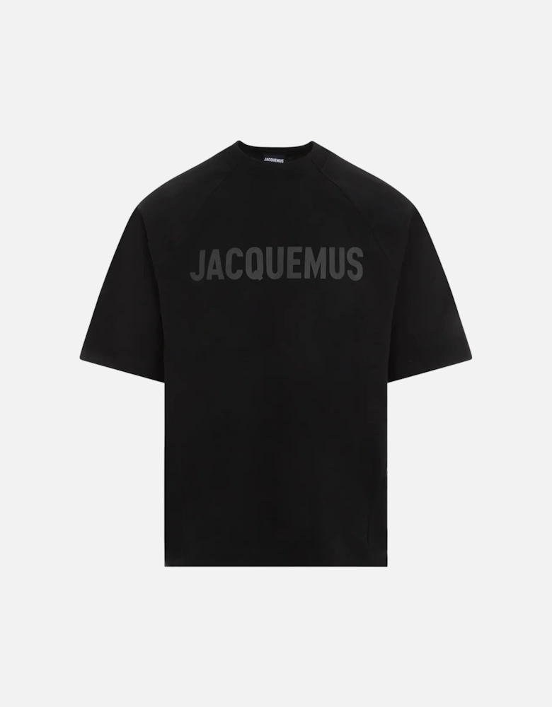 Le Typo Logo Printed Oversized T-Shirt in Black