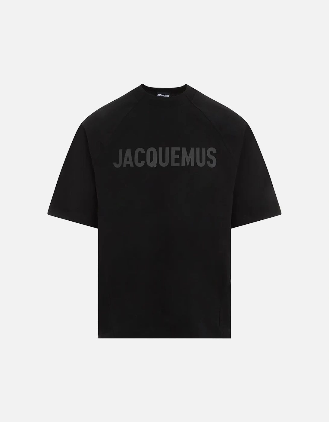 Le Typo Logo Printed Oversized T-Shirt in Black, 4 of 3