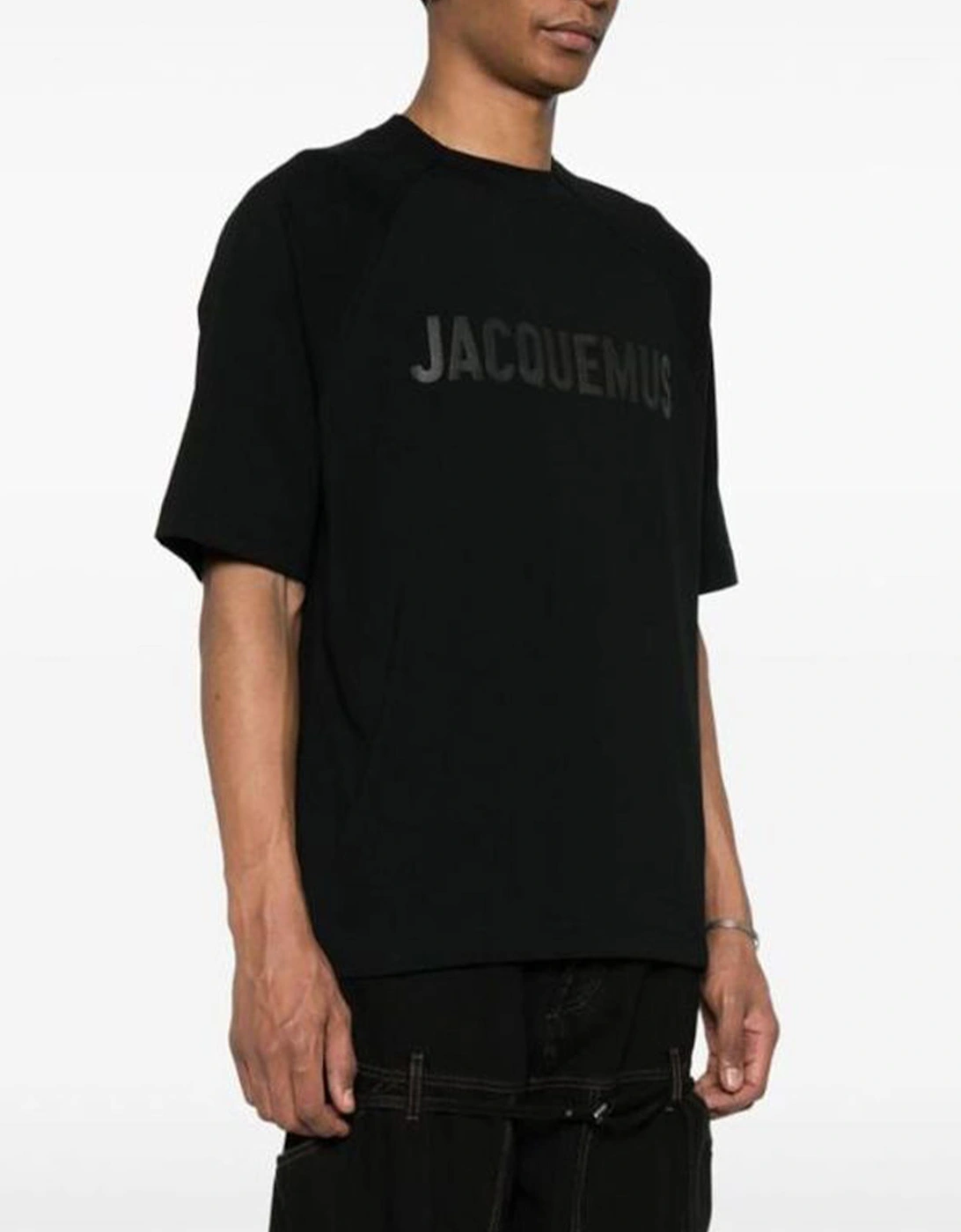 Le Typo Logo Printed Oversized T-Shirt in Black