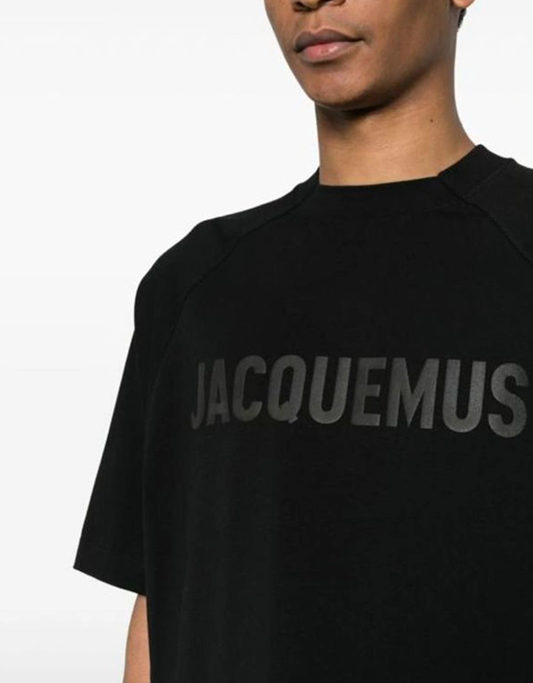 Le Typo Logo Printed Oversized T-Shirt in Black