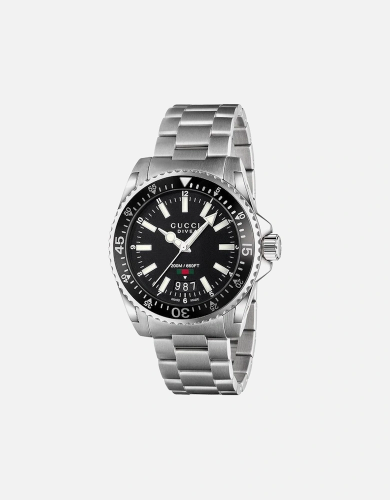 Dive Stainless Steel Bracelet Black Dial Men's Watch YA136301A