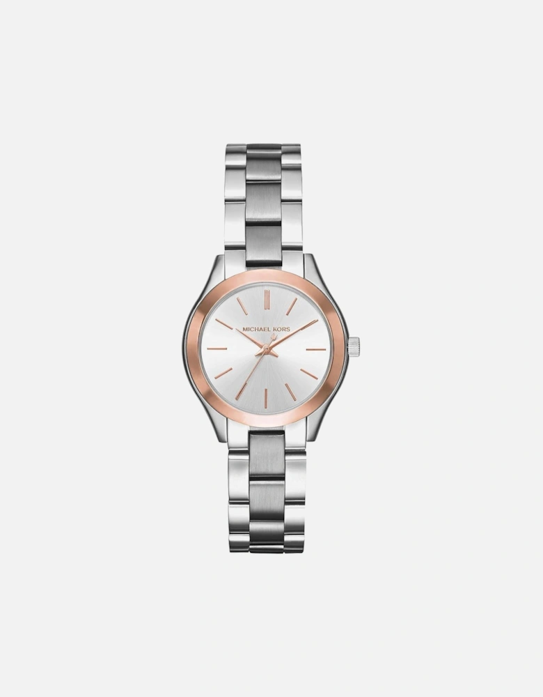 Mini Slim Runway Silver Dial Women's Watch MK3514