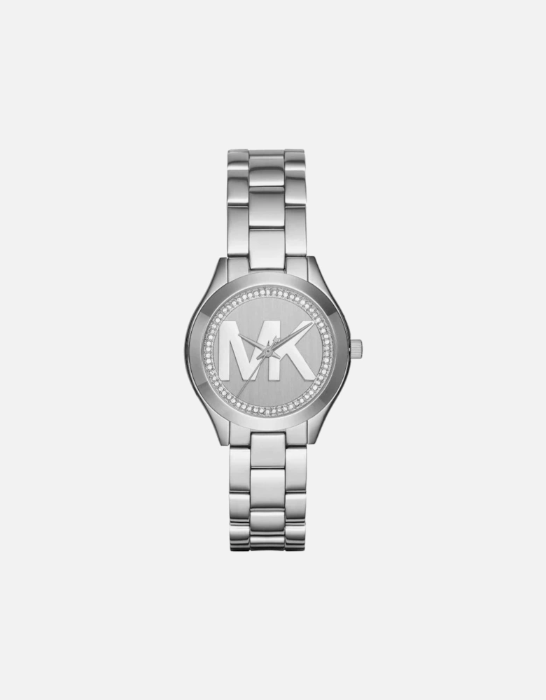 Mini Slim Runway Silver Dial Women's Watch MK3548