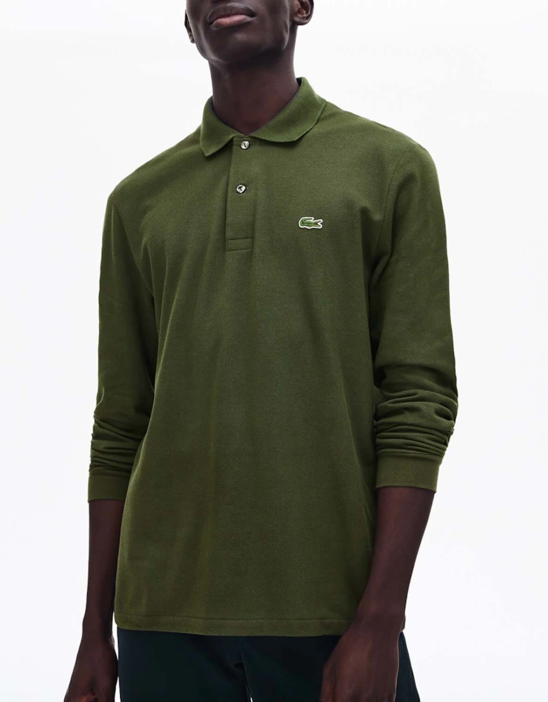 Classic Fit Long Sleeve L.12.12 Polo Shirt