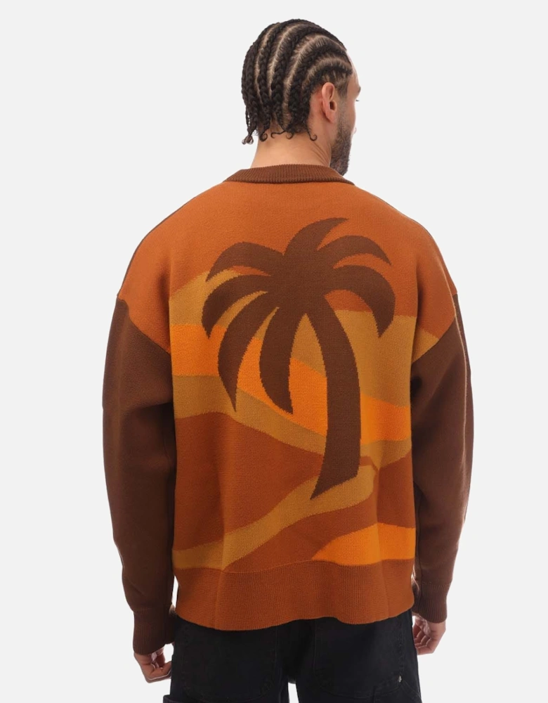 Intarsia Palm Sweater