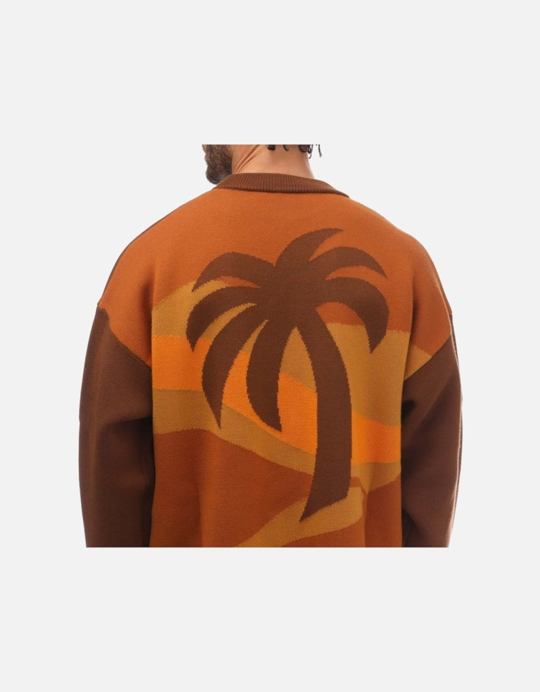 Intarsia Palm Sweater