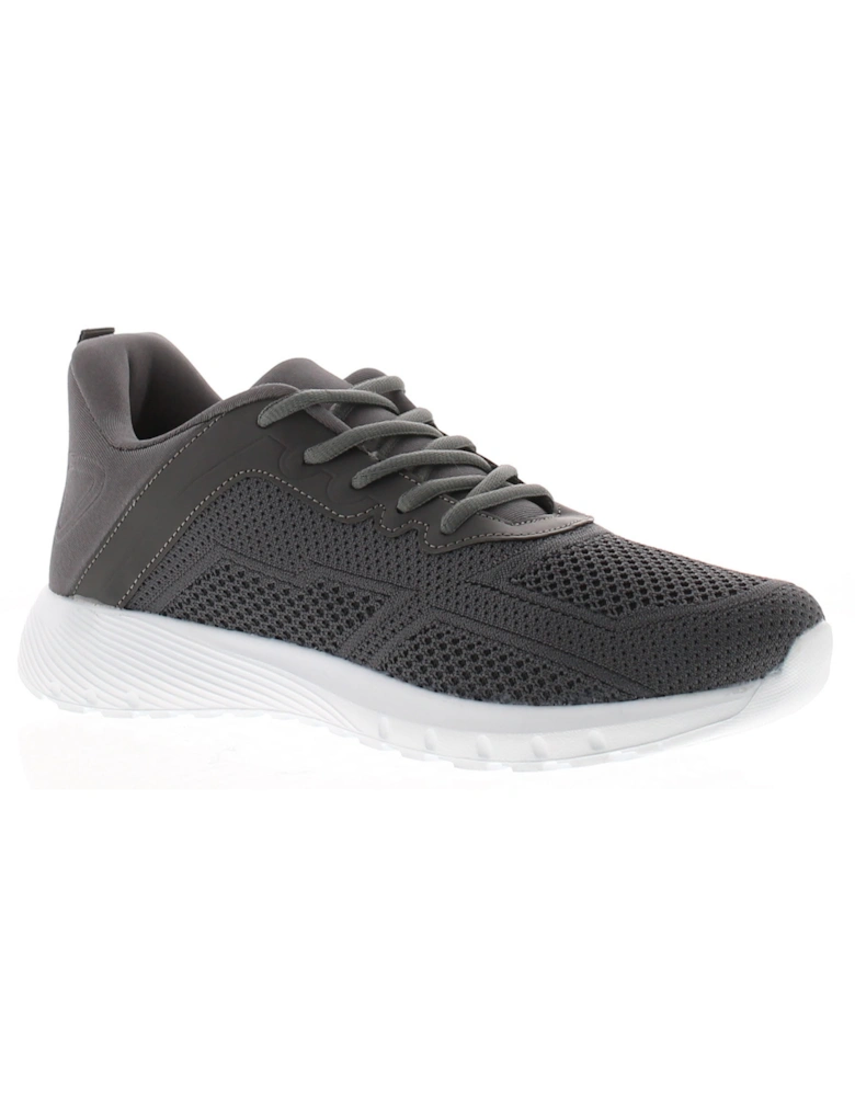 Mens Trainers Rivers Lace Up grey UK Size