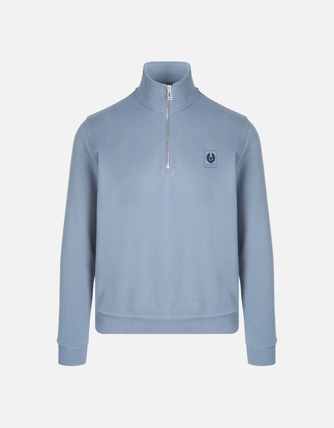 Signature Patch Quarter Zip Sweatshirt Blue, 6 of 5