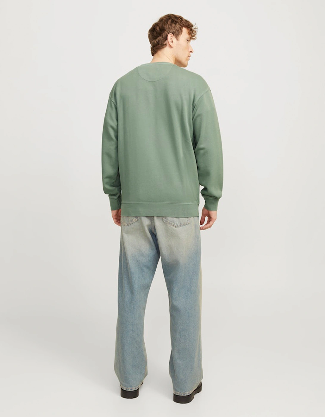 Essentials Charge Faded Crew Neck Sweat Iceberg Green