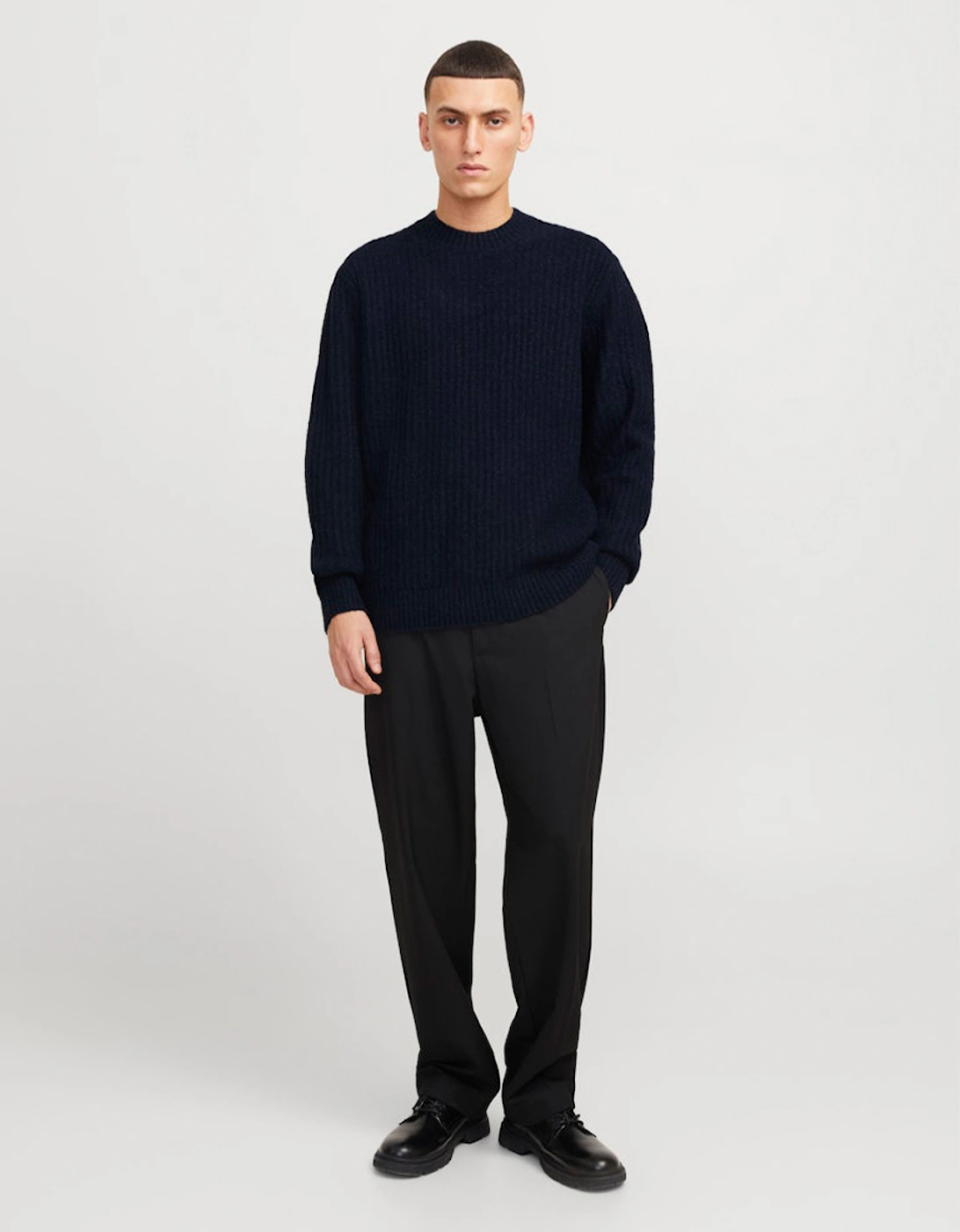 Premium Chowell Crew Neck Knit Night Sky Melange