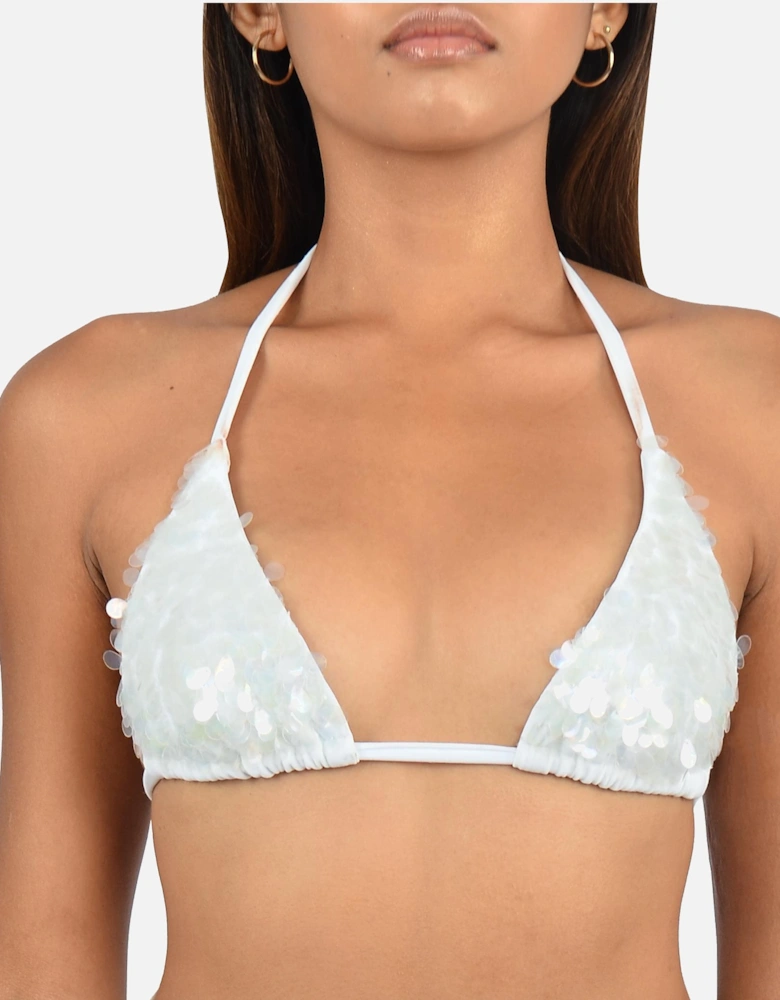 Sienna Sequin Embroidery Bikini Top