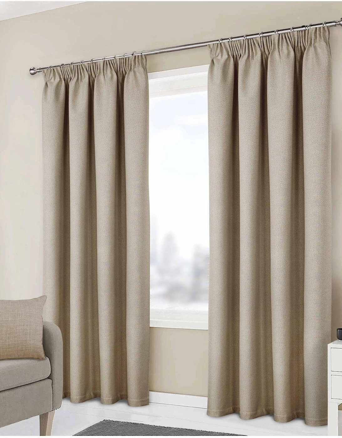 Athos Blackout Pencil Pleat Curtains, 9 of 8