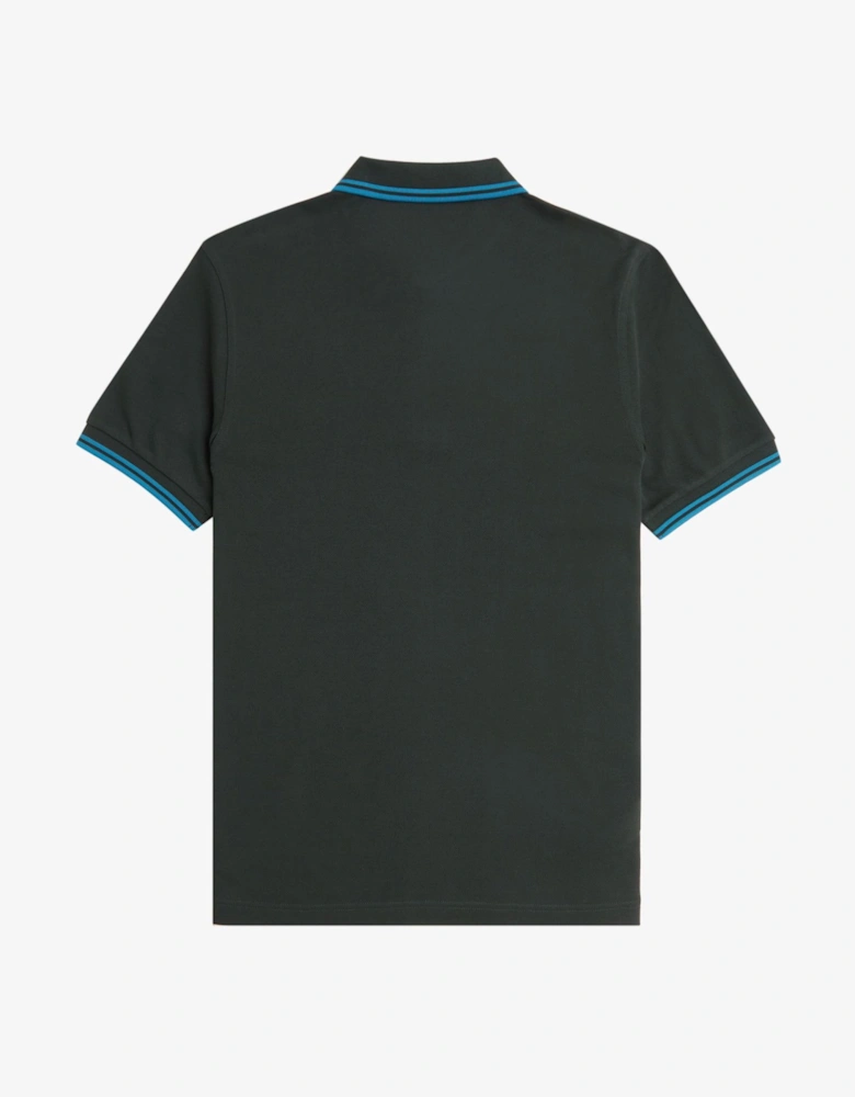 M3600 Twin Tipped Polo Shirt Night Green / Runaway Bay Ocean