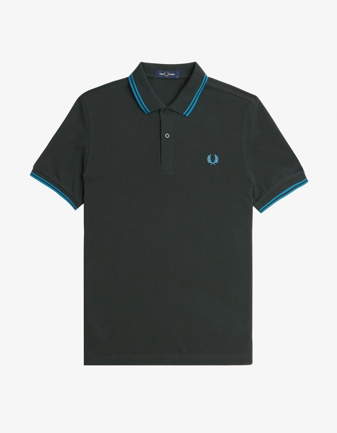 M3600 Twin Tipped Polo Shirt Night Green / Runaway Bay Ocean, 6 of 5