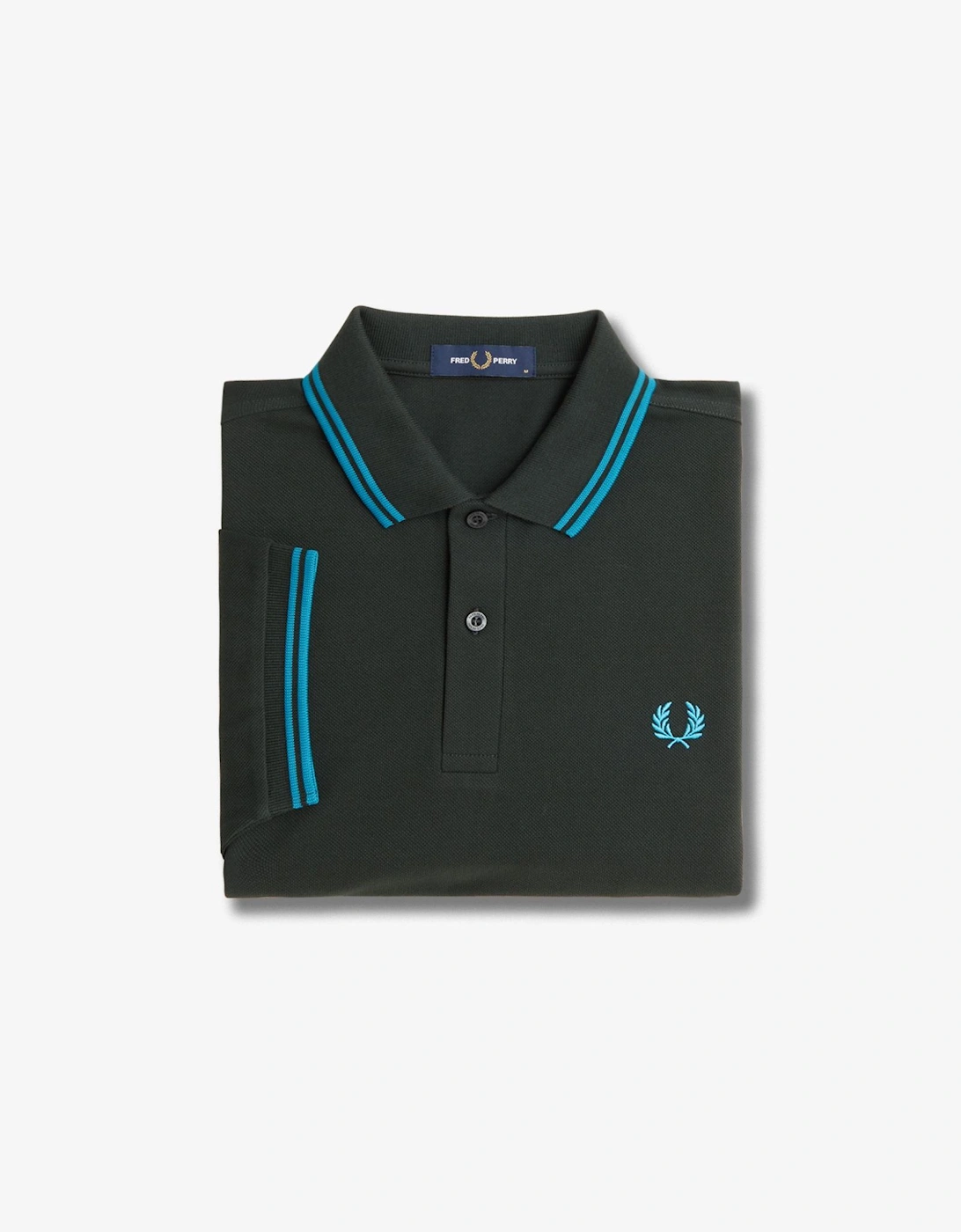 M3600 Twin Tipped Polo Shirt Night Green / Runaway Bay Ocean
