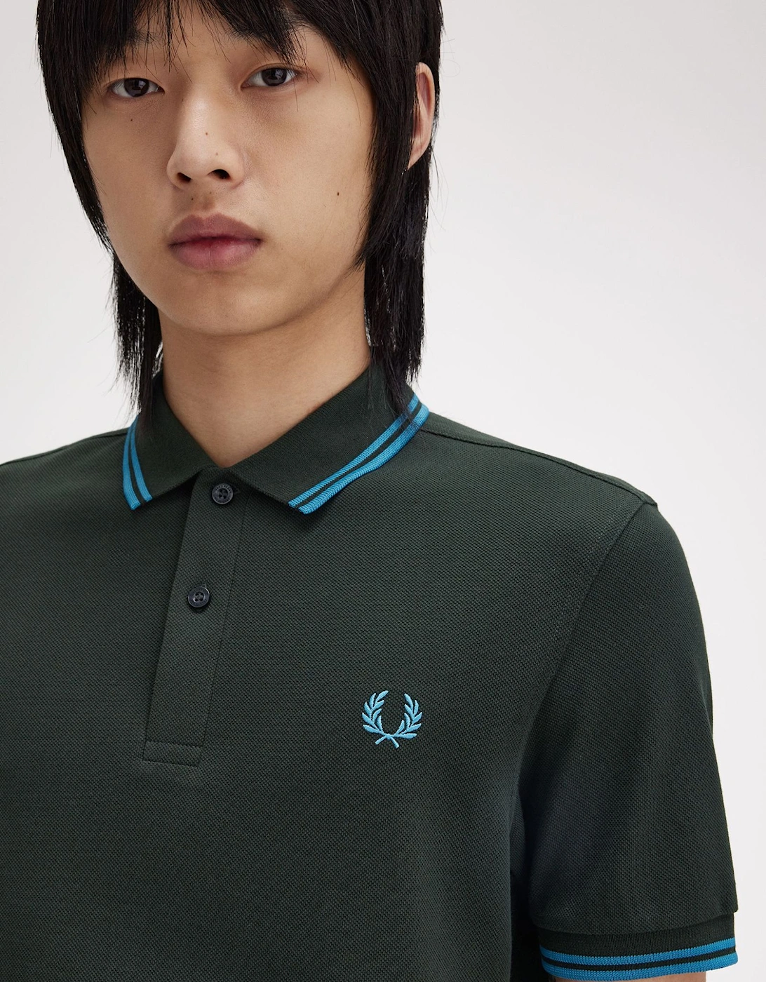 M3600 Twin Tipped Polo Shirt Night Green / Runaway Bay Ocean