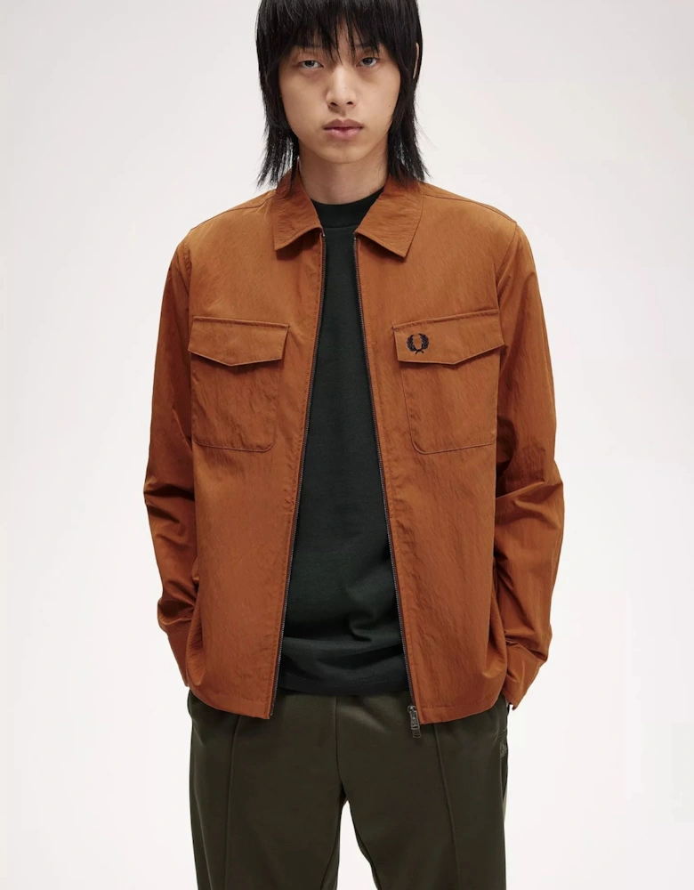 M5684 Pocket Detailed Overshirt - Marmalade