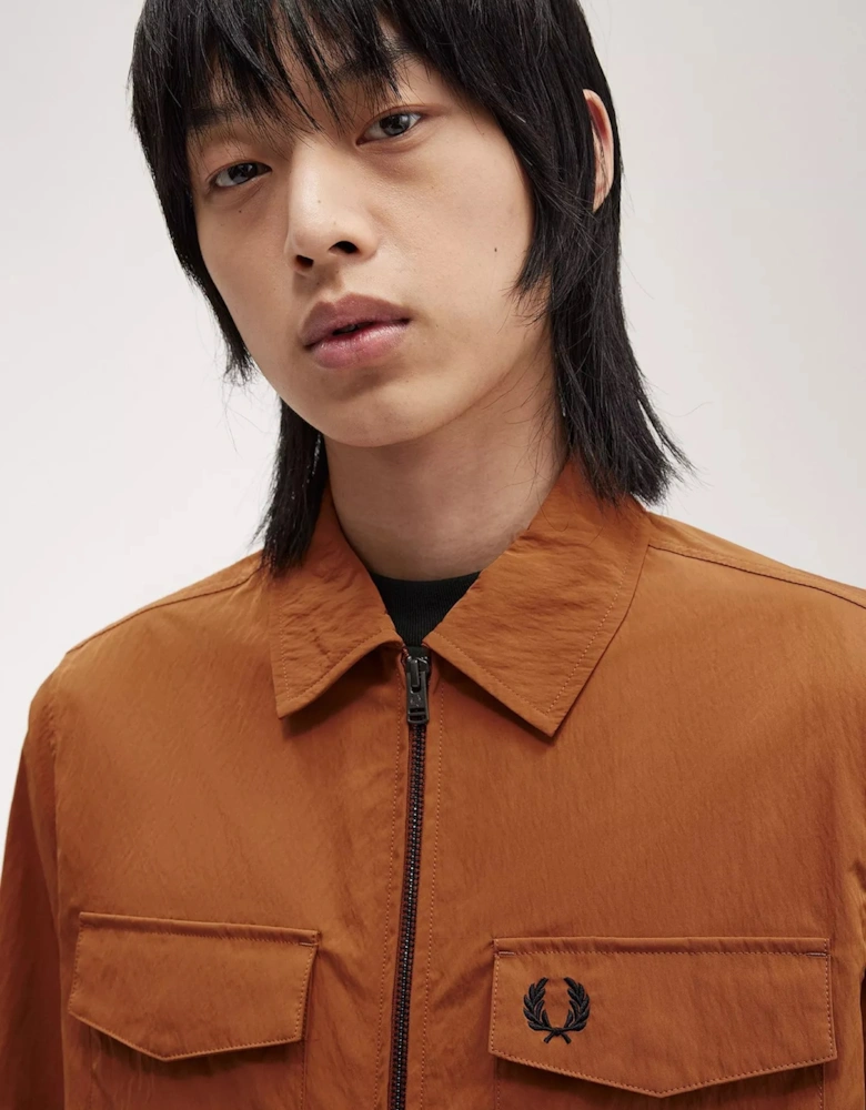M5684 Pocket Detailed Overshirt - Marmalade