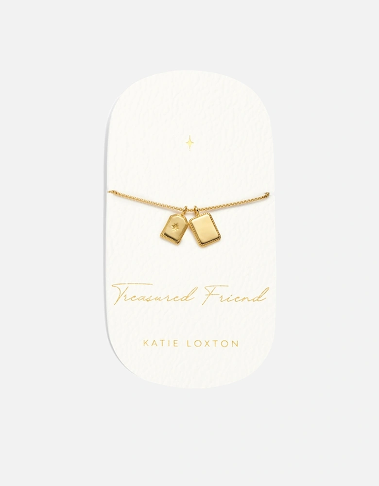 Carded Treasured Friend Gold-Plated Bracelet