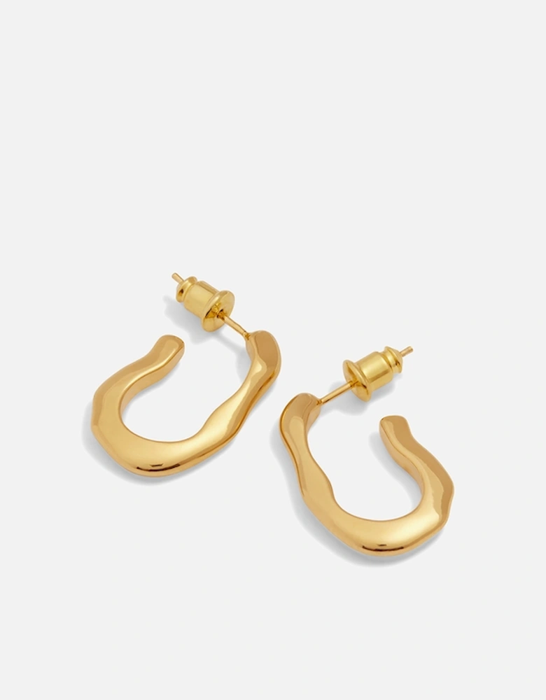 The Curated Collection Hera Gold-Plated Hoop Earrings