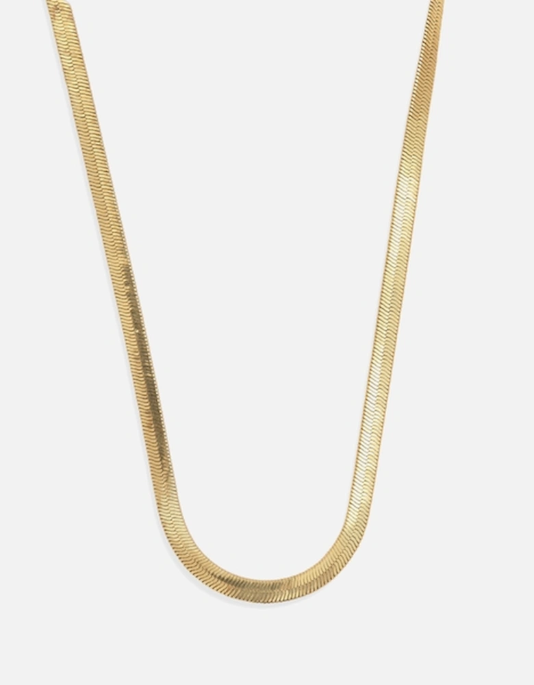 The Curated Collection Ciana Snake Gold-Plated Chain Necklace