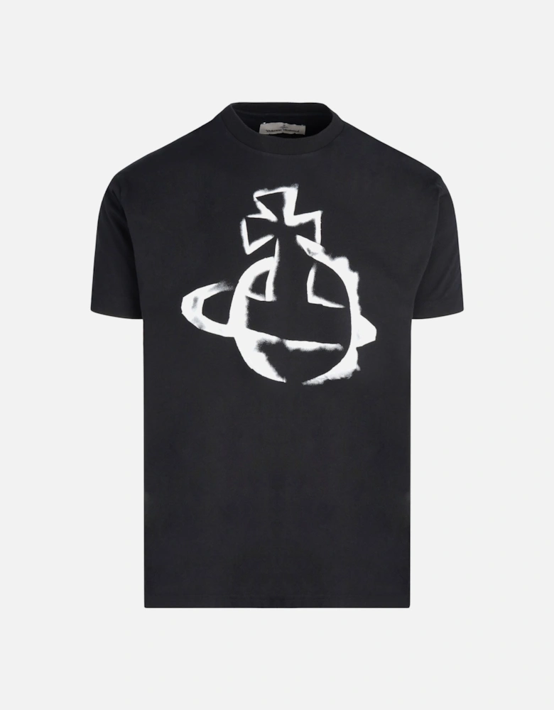 Stencil Orb T-shirt Black