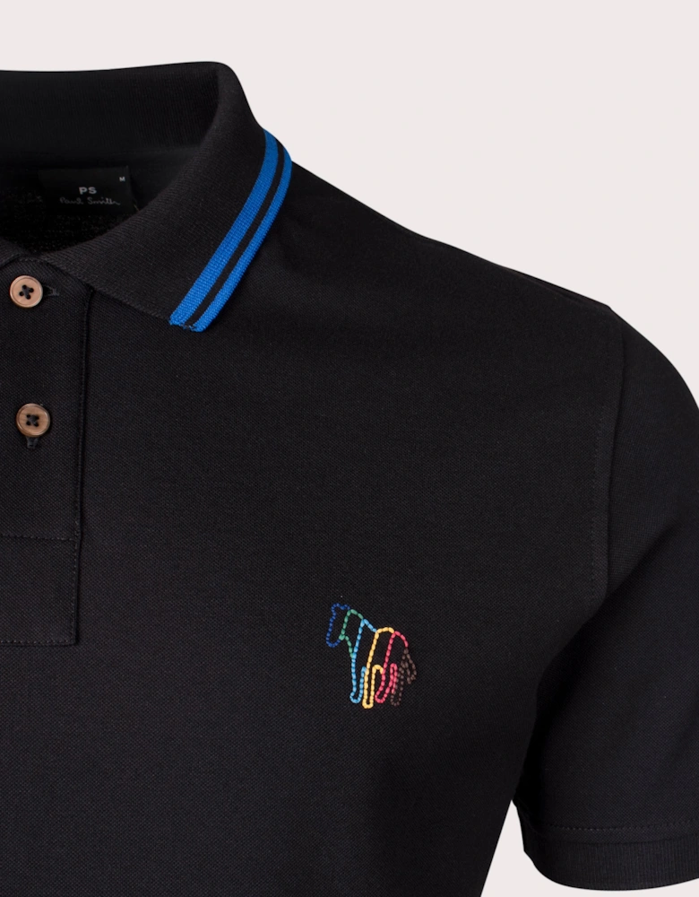 Zebra Emblem Polo Shirt