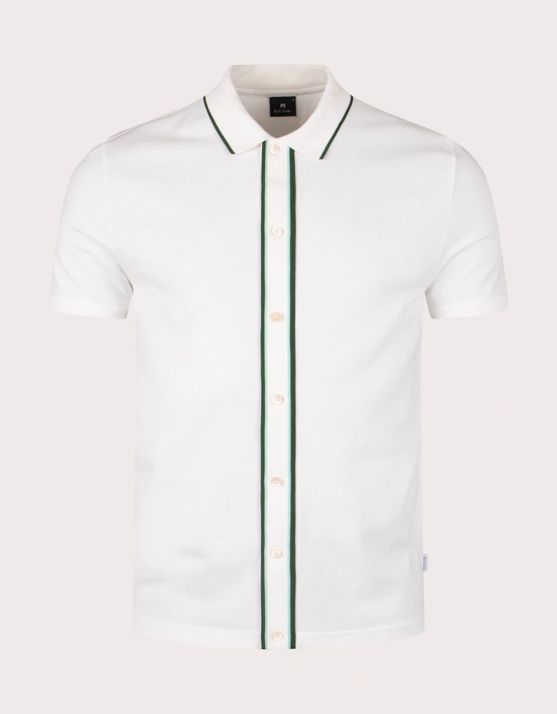 Button Front Polo Shirt