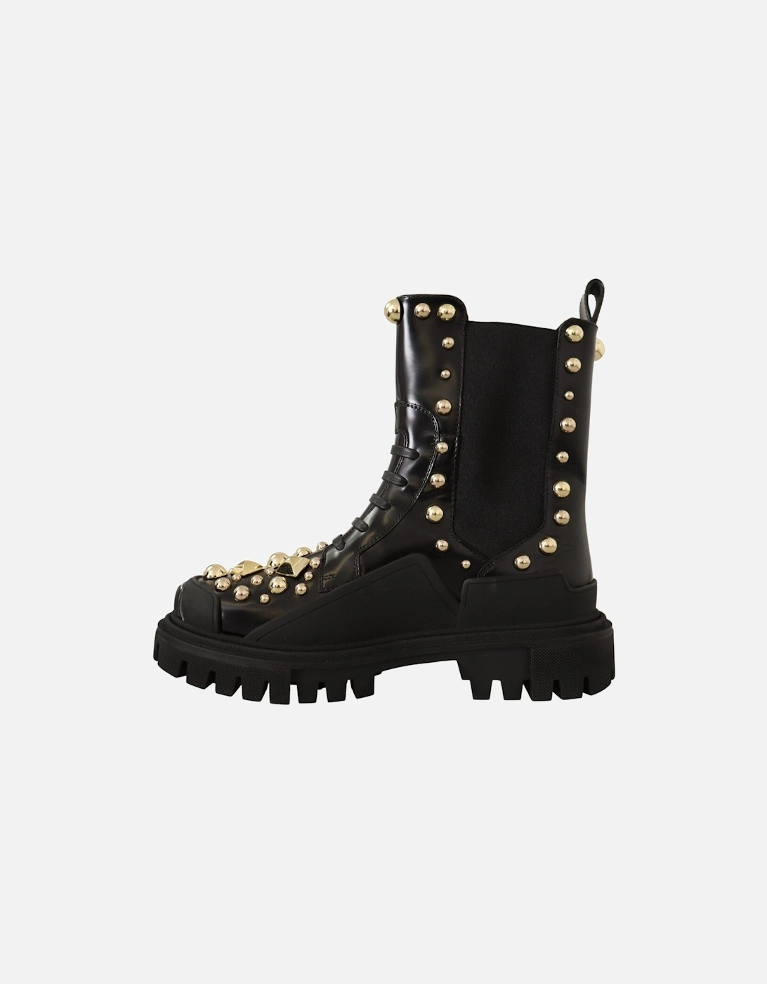 Dolce Gabbana Studded Leather Ankle Boots Women - Black