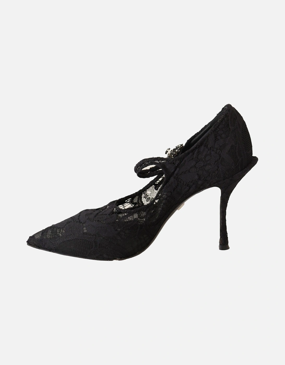 Lace Pumps Black Heels Model LA9842 Women