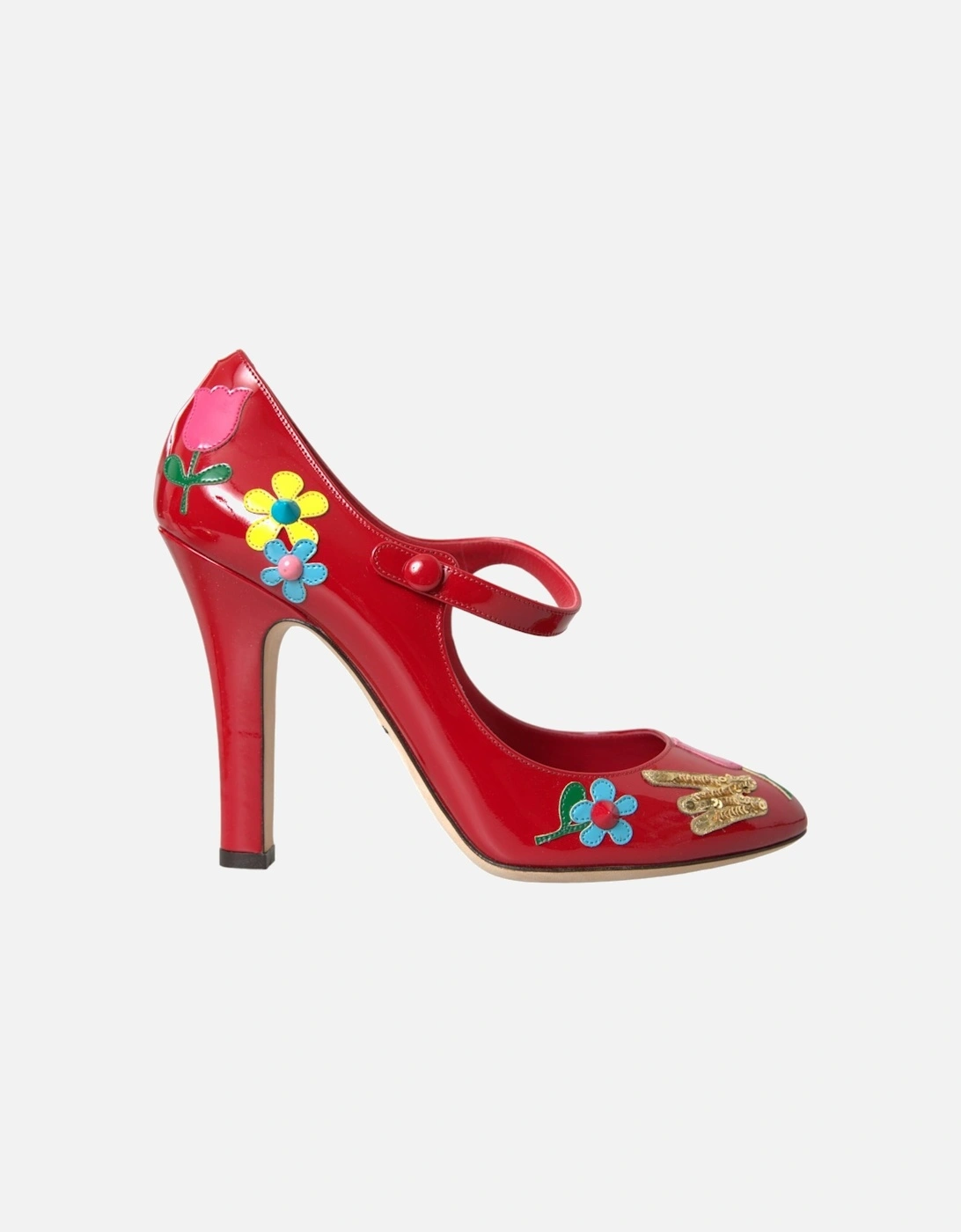 Embellished Mary Jane Pumps Women - Red, 7 of 6