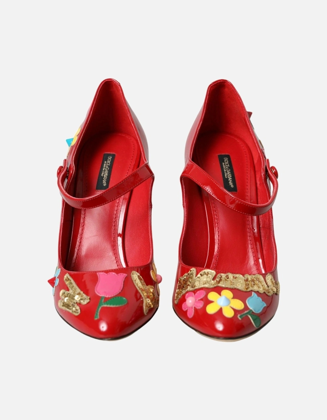 Embellished Mary Jane Pumps Women - Red