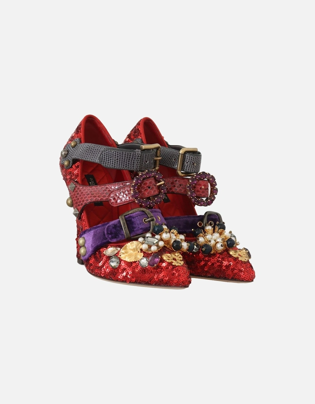 Mary Jane Bellucci Alta Moda Shoes with Embellishments Women - Red