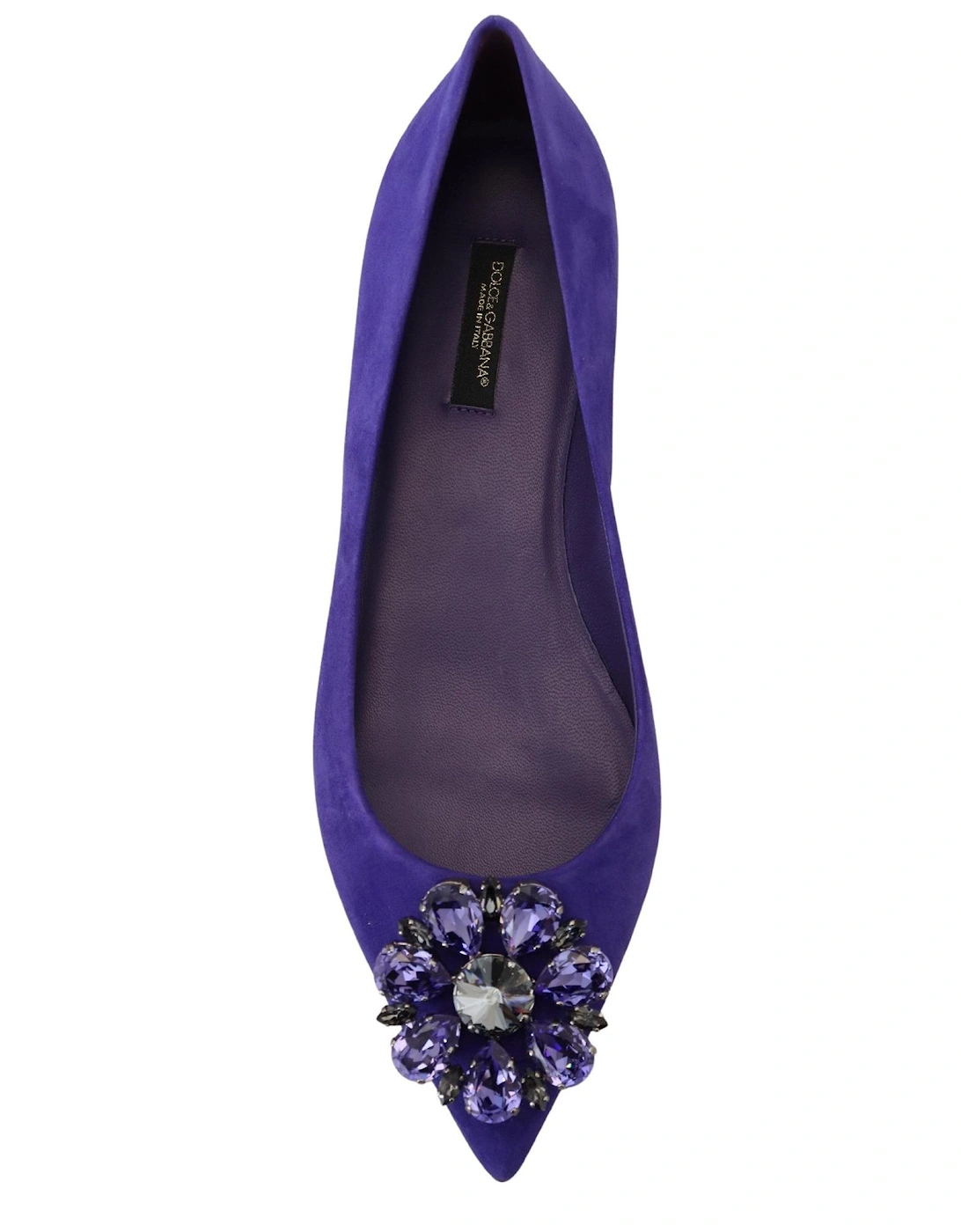 Dolce Gabbana Suede Ballerinas Pointedtoe flats Women - Purple