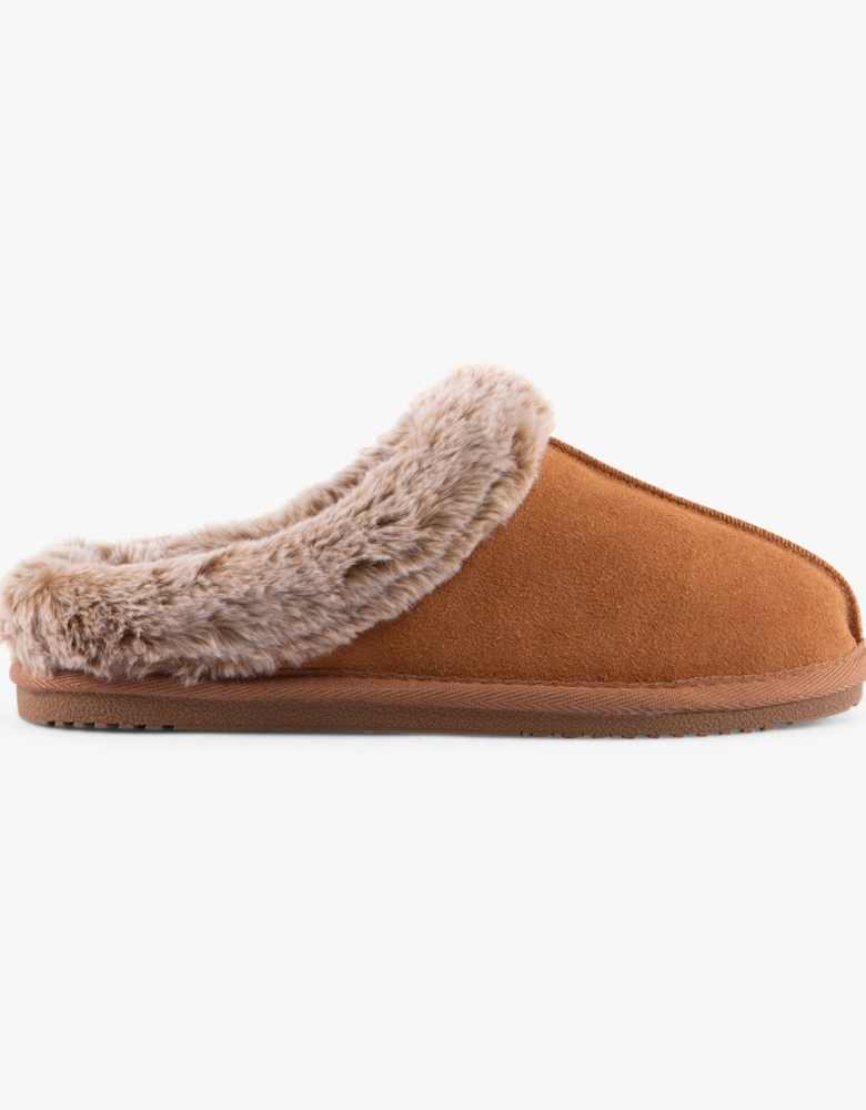 AMARA Womens Slippers Tan