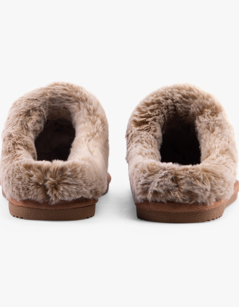 AMARA Womens Slippers Tan