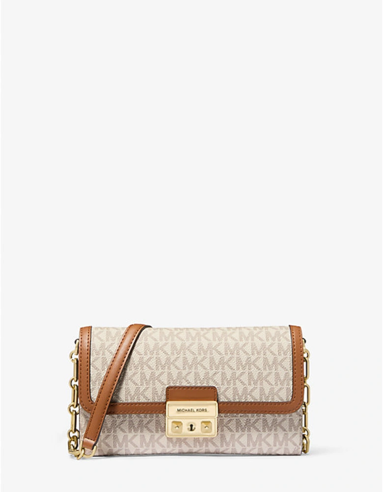 Tribeca Large Signature Logo Convertible Crossbody Bag