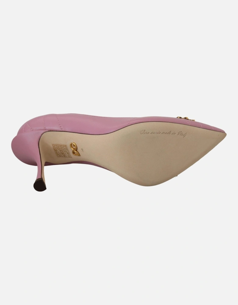 Quilted Leather Pumps Women - Pink