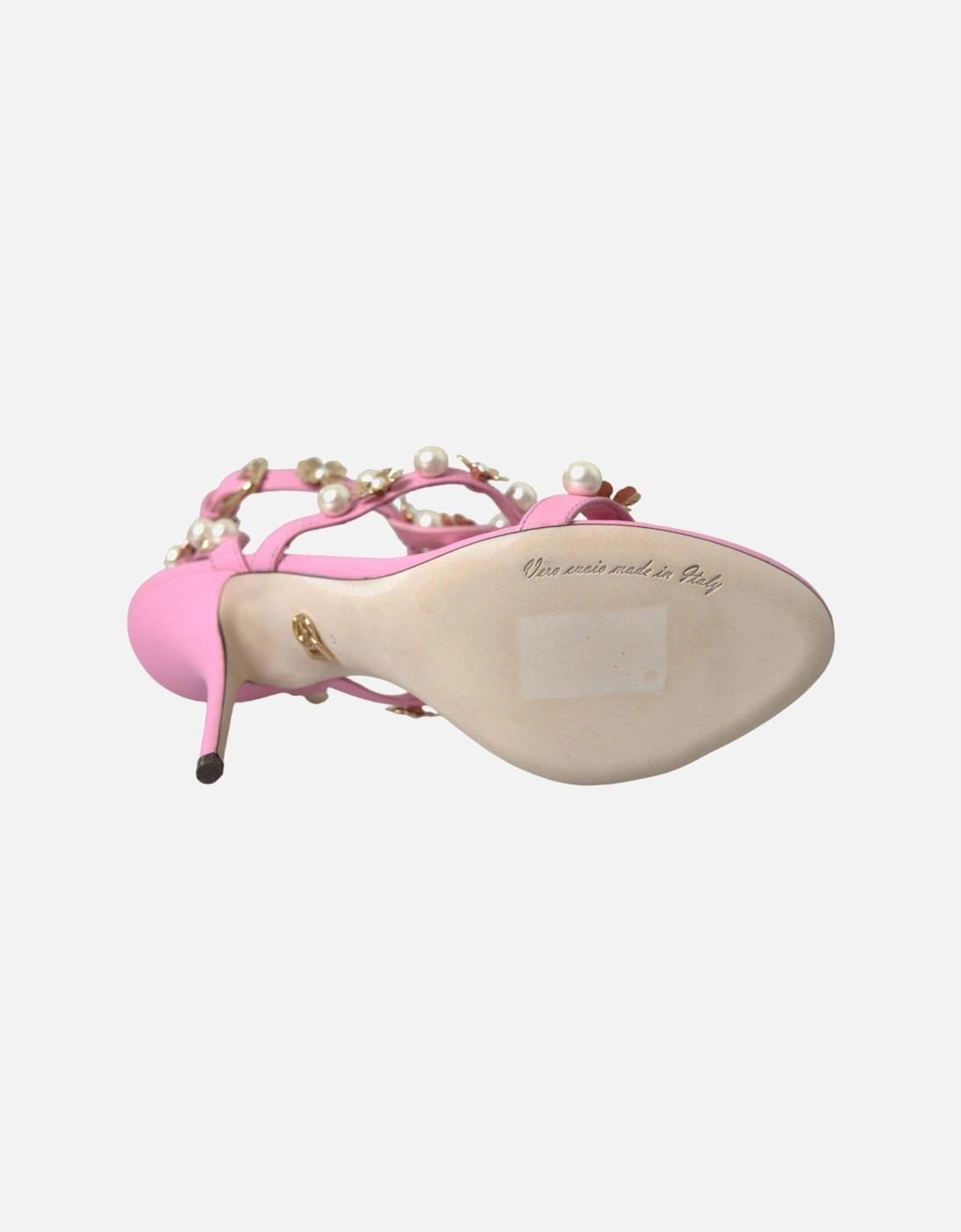 Embellished ankle strap heels sandals Women - Pink