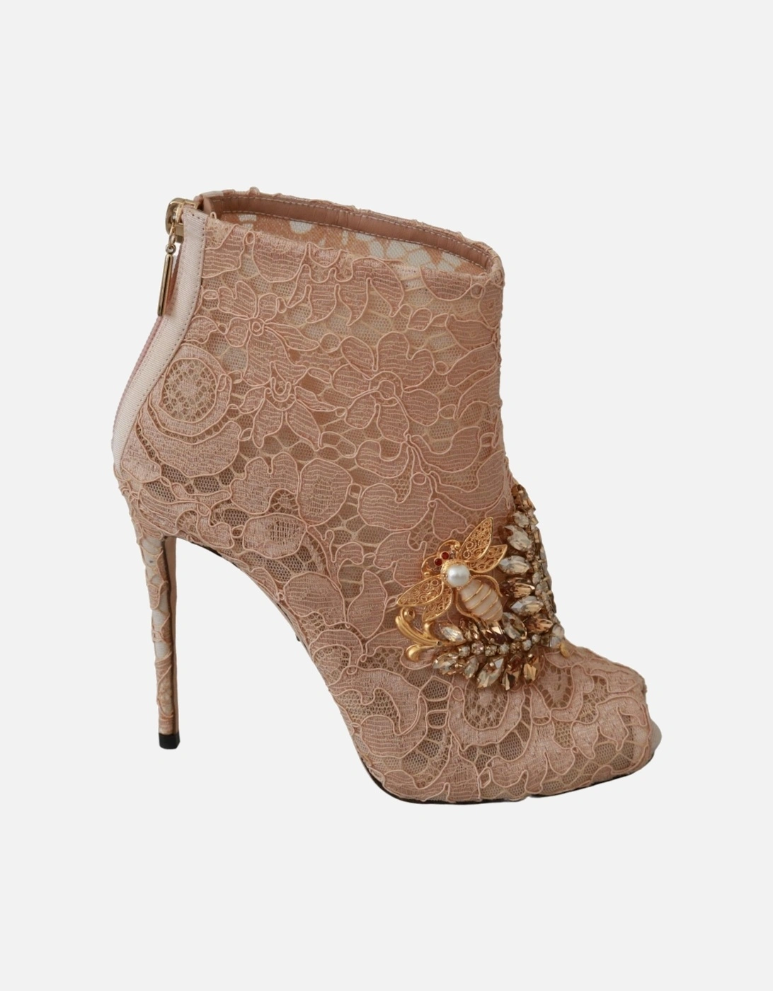 Lace Bootie Bee Embellishment Women - Pink Sandals, 7 of 6