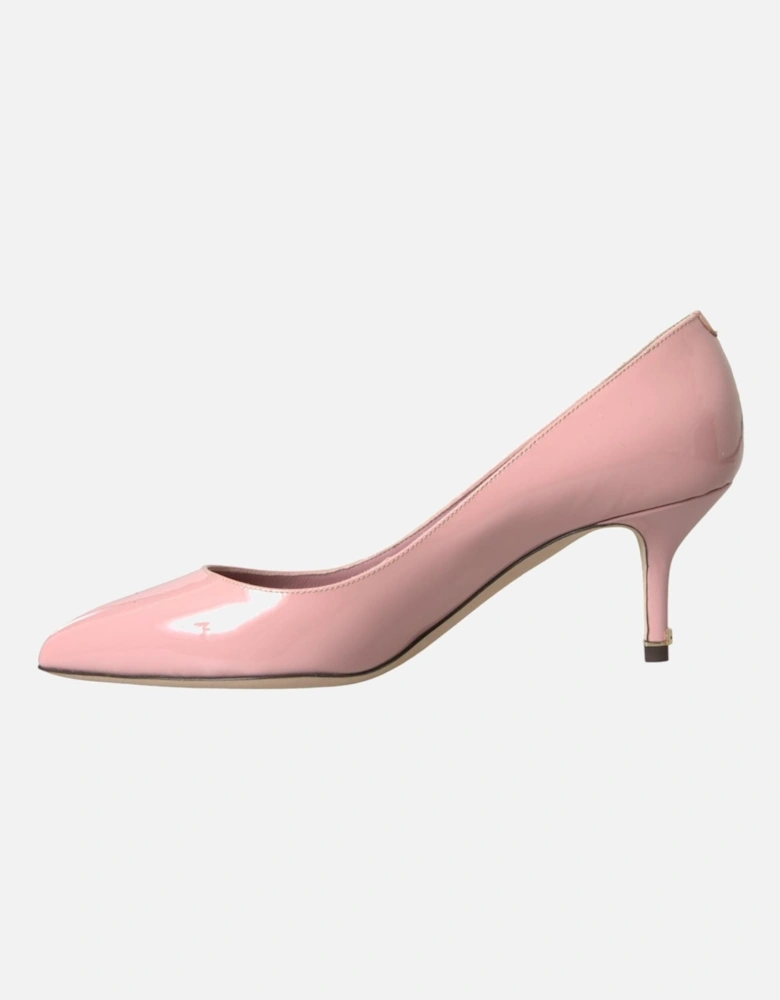 Patent Leather Heels Pumps with Logo Details Women - Pink