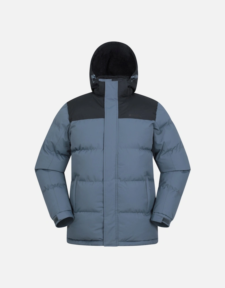 Mens Snow Borg Lined Padded Jacket