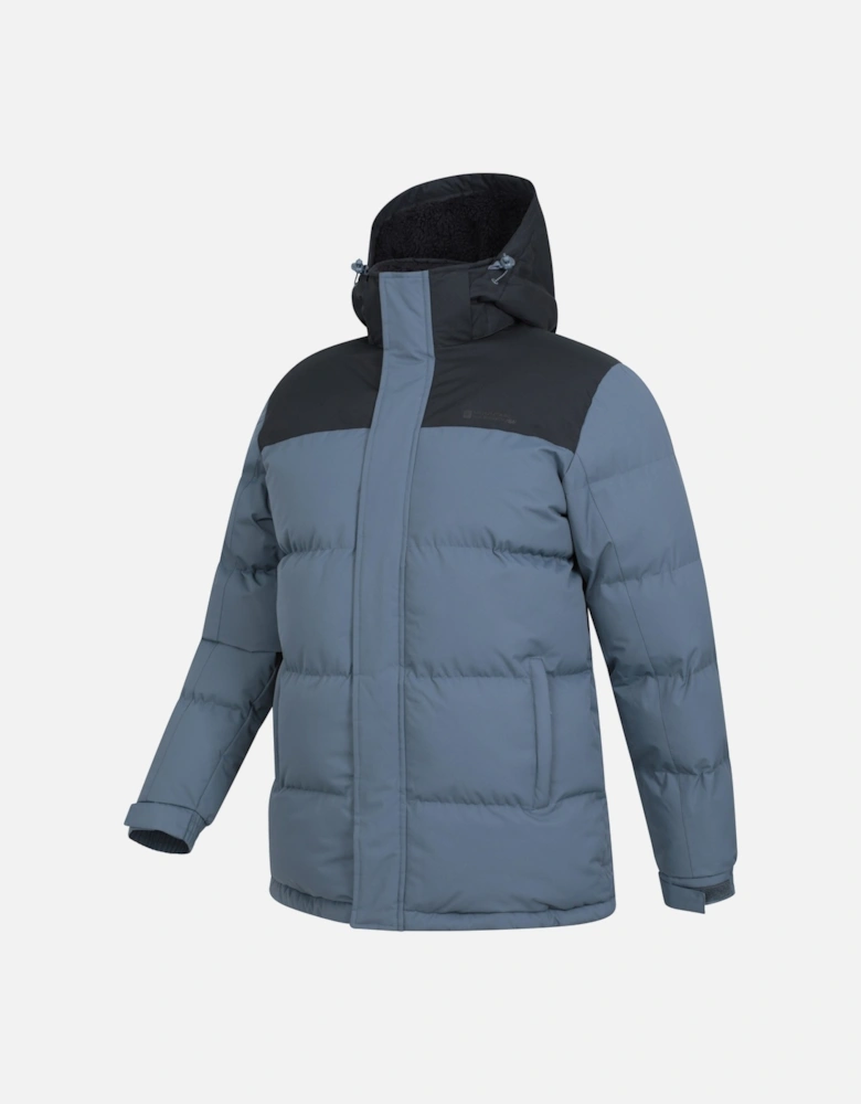 Mens Snow Borg Lined Padded Jacket