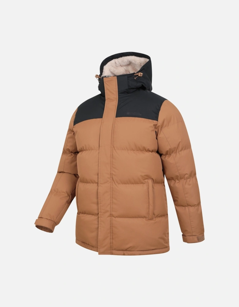 Mens Snow Borg Lined Padded Jacket