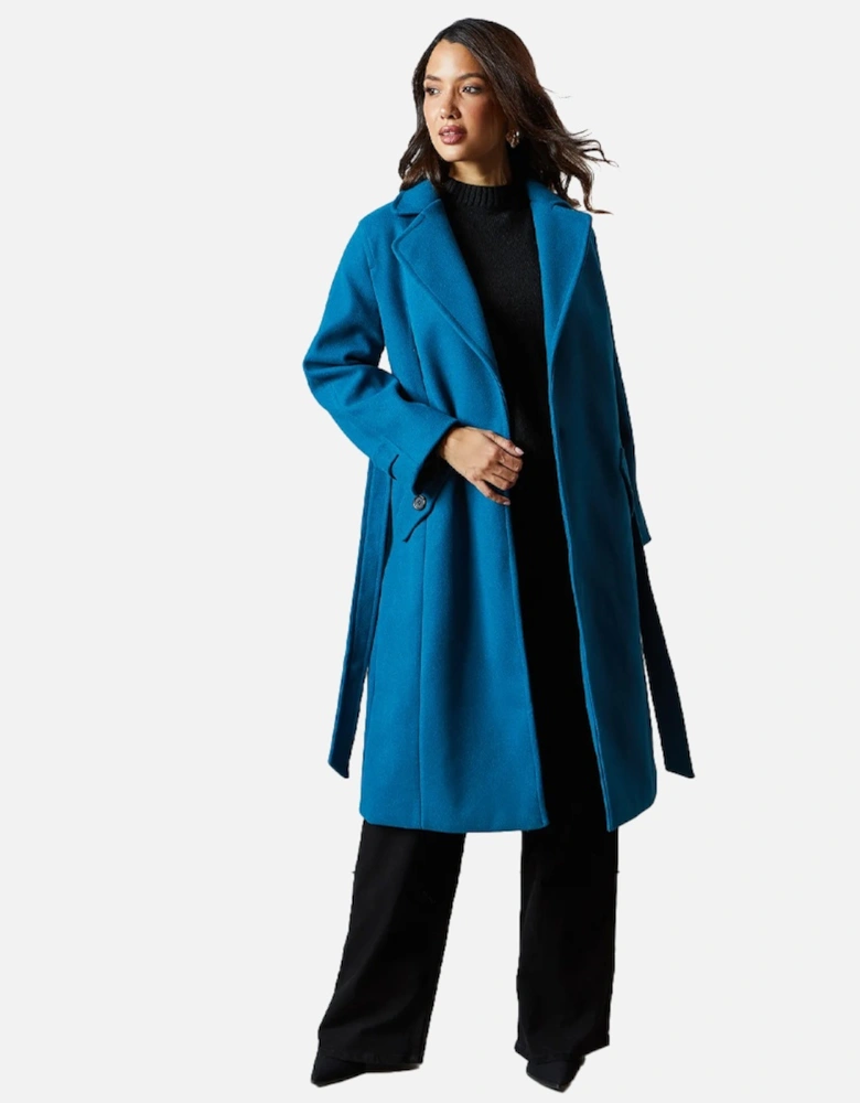 Womens/Ladies Belted Wrap Relaxed Fit Trench Coat