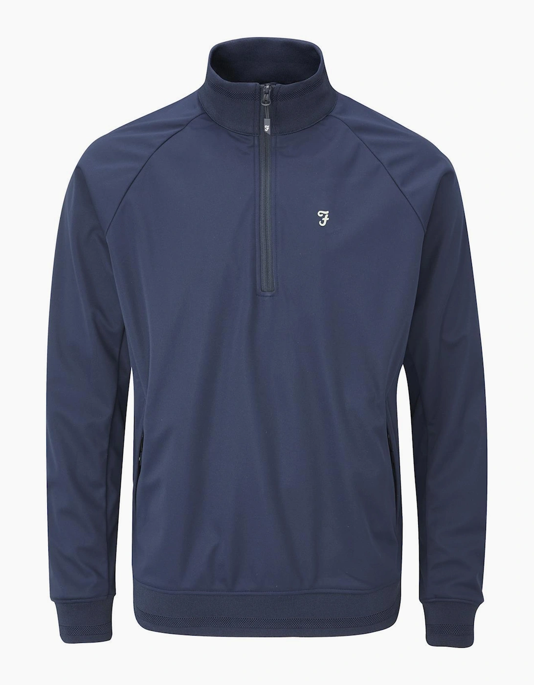 Men's Farah Mens Kala Quarter Zip Jacket - Navy - Size: 38/Regular