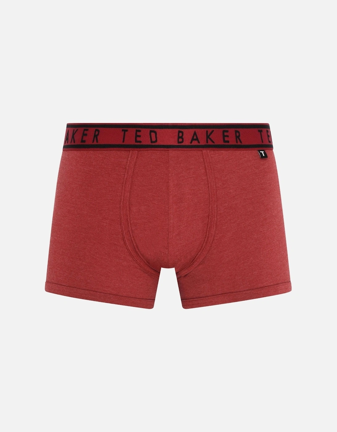 3-Pack Coloured Boxer Trunks, Black/Burgundy/Red