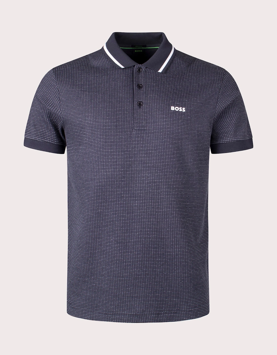 Paddy Tape Jacquard Polo Shirt, 4 of 3