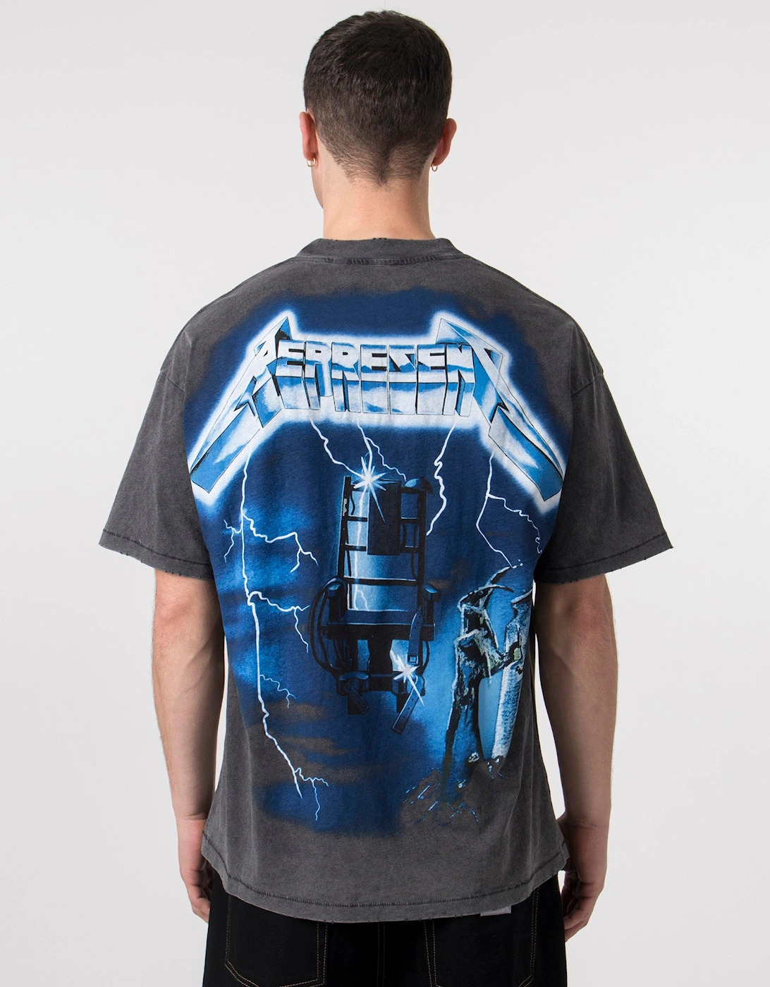Oversized Fit x Metallica Ride The Lightning T-Shirt, 5 of 4